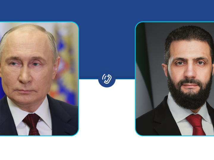 Präsident al-Scharaa berät mit Wladimir Putin über bilaterale Beziehungen
