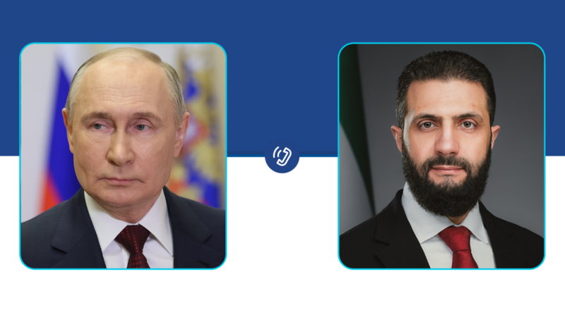 Präsident al-Scharaa berät mit Wladimir Putin über bilaterale Beziehungen