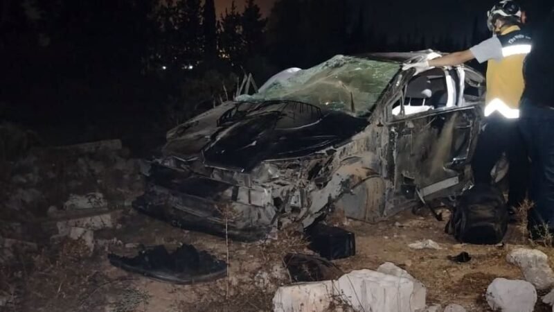 Zwei Tote bei Verkehrsunfällen und Bränden in Syrien