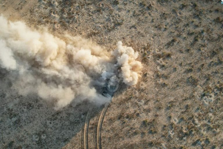 Pioniereinheiten der syrischen Armee räumen Minenfelder in Qara