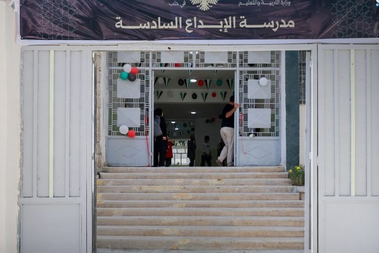 Sechste „Ibdaa“-Schule nach Sanierungsarbeiten in Aleppo eröffnet