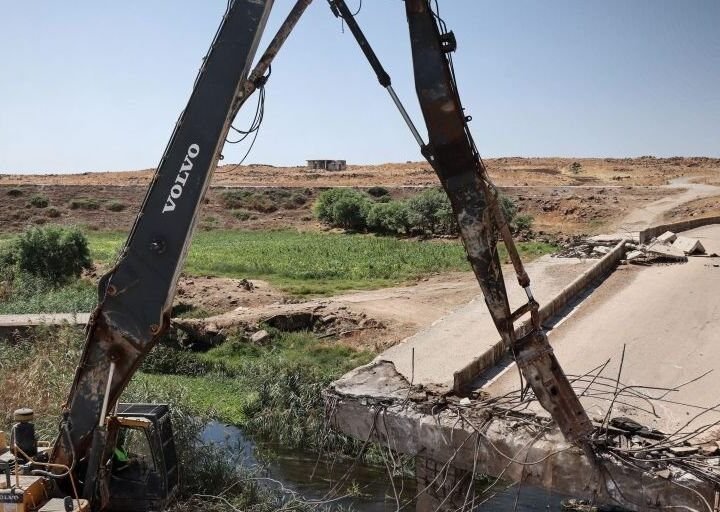 Sanierung der Brücke Granada – Kafr Nan im Gouvernement Homs begonnen