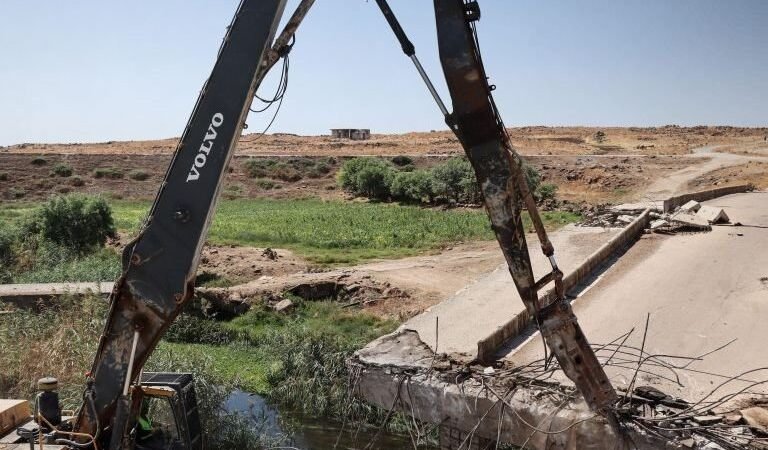 Sanierung der Brücke Granada – Kafr Nan im Gouvernement Homs begonnen