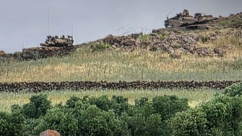 Israelischer Artilleriebeschuss in der Provinz Quneitra