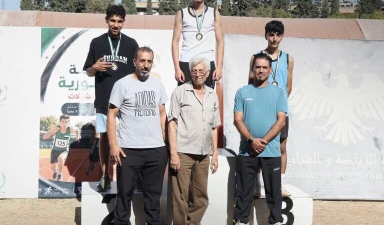 Abschluss der syrischen Leichtathletik-Meisterschaft der Nachwuchs-Klassen