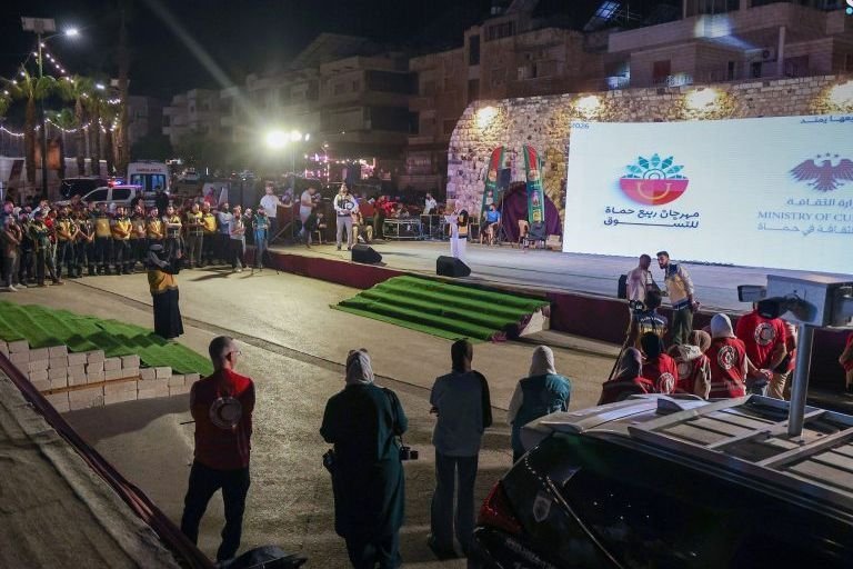 Zivilschutz in Hama informiert über Katastrophenschutz