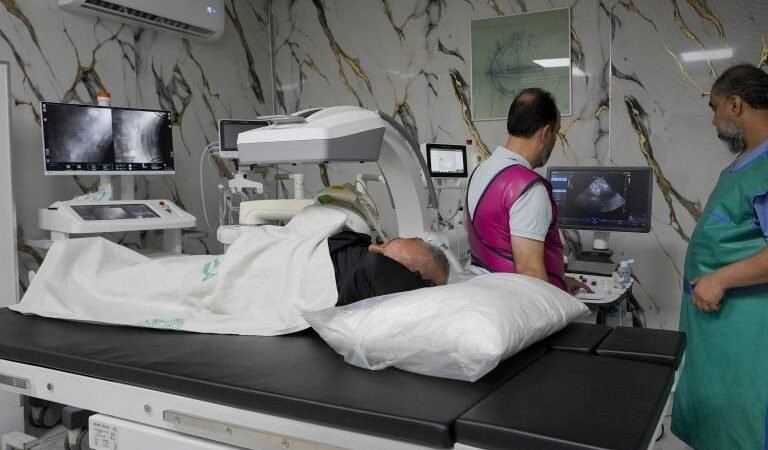 Neuer Bereich zur Steinzertrümmerung am Nationalkrankenhaus in Daraa