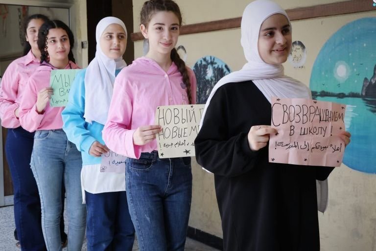 Kampagne „Sicherer Rückkehr“: „Meine Schule ist schöner“ in Homs