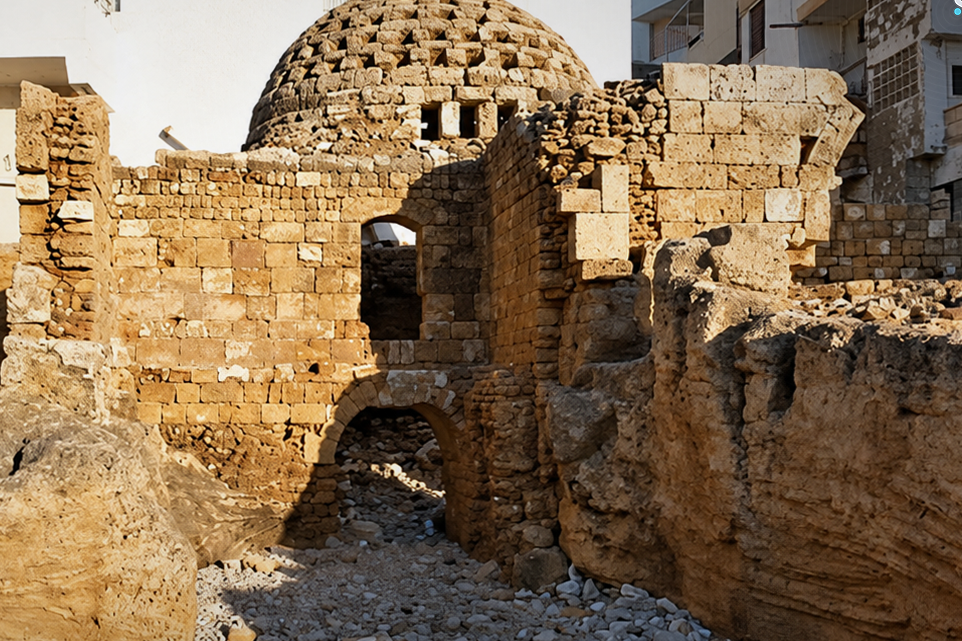 Osmanisches Bad in Arwad: Historisches Wahrzeichen droht zu verfallen